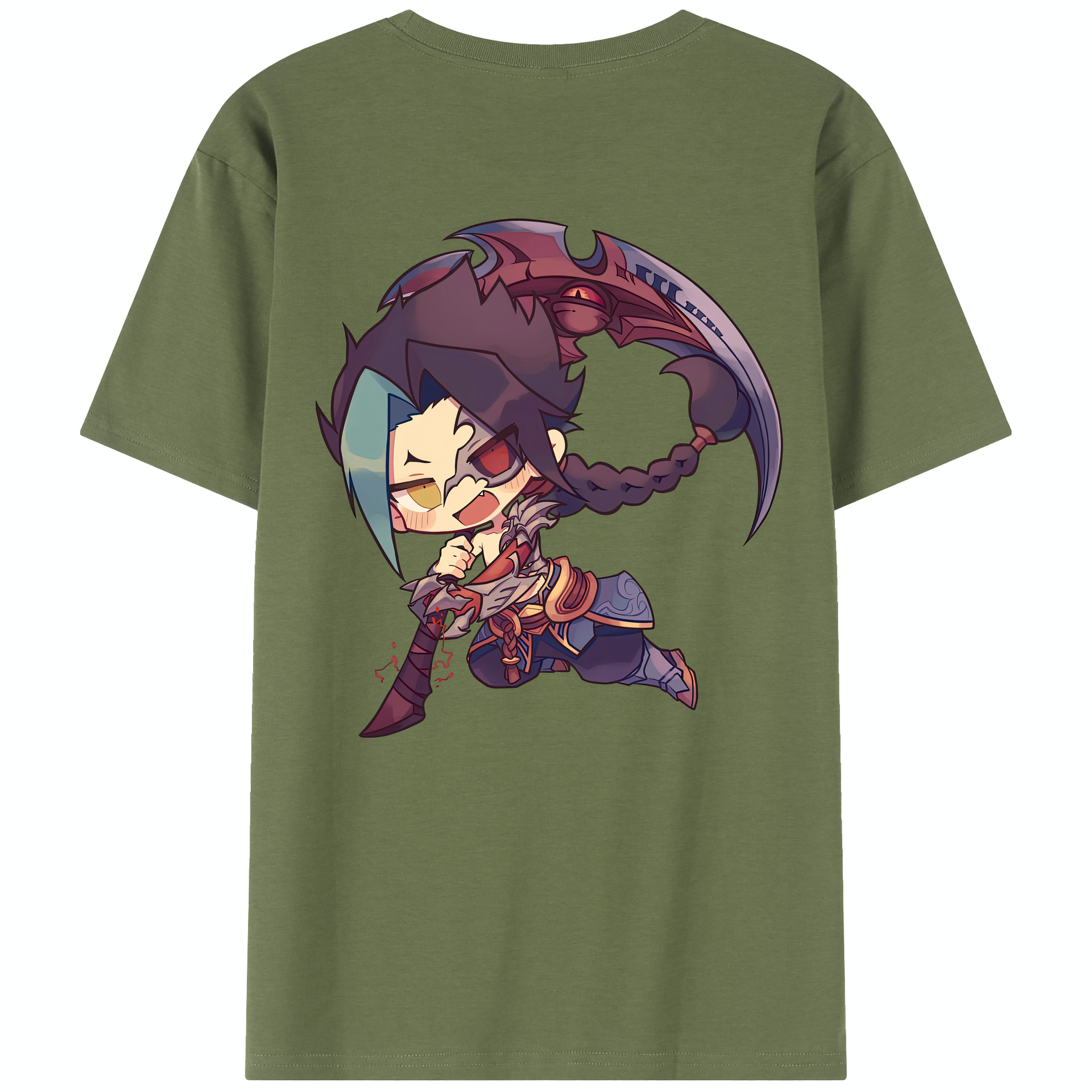リーグ・オブ・レジェンド League of Legends LOL 綿100％半袖Tシャツ（背面プリント）